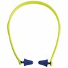 Sellstrom Reusable Non-Allergenic polymer Ear Plugs, Bell Shape, 25 dB, High Visibility Green S23430